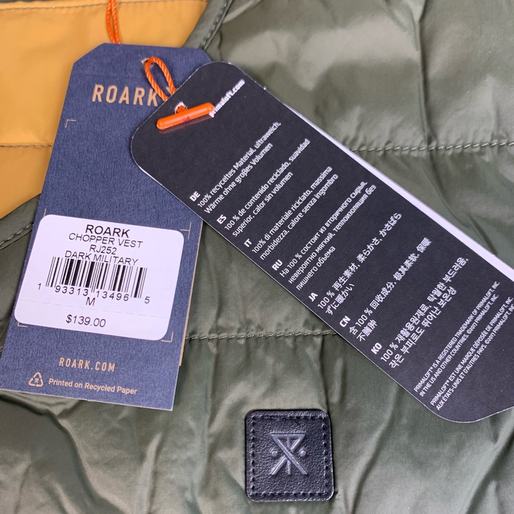 NWT Roark Chopper Vest Mens Dark Military - Picture 5 of 13